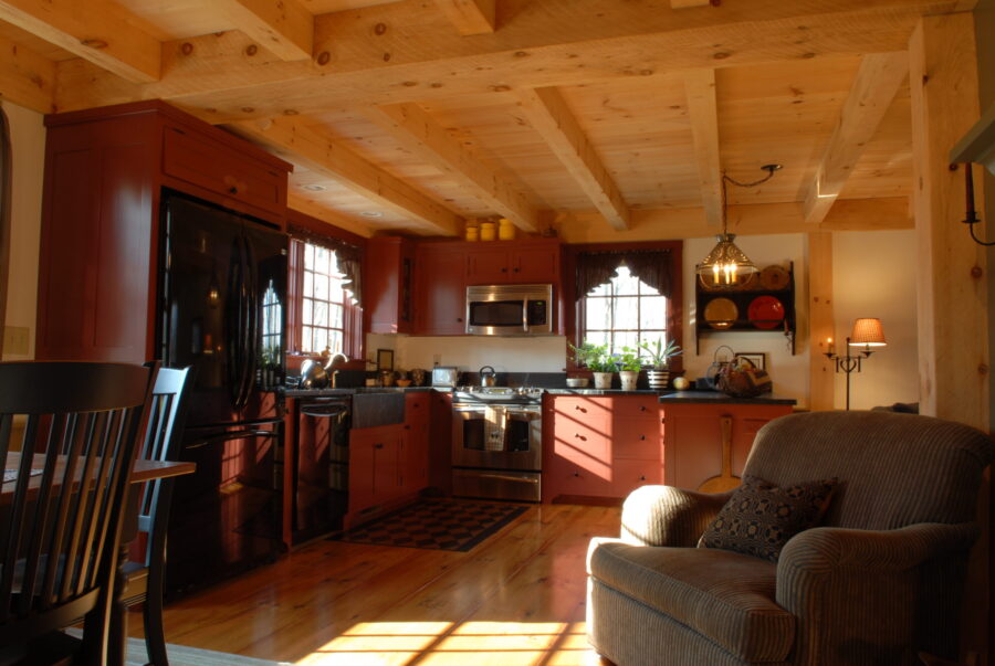 Beautiful sunlit country kitchen.