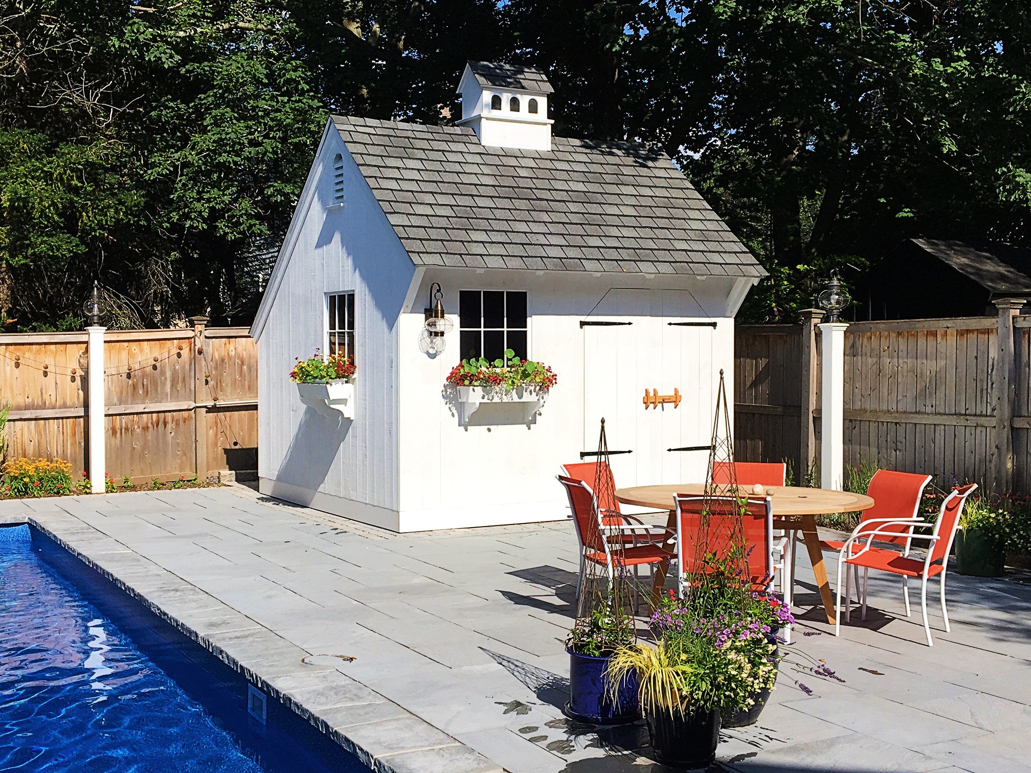12' x 12' Saltbox Pool Shed individual-detail-paint