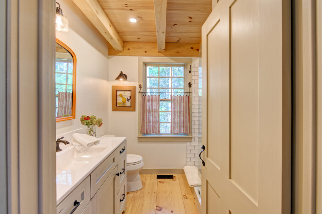 Bathroom in a Small Cape Cod Kit Home from Early New England Homes.